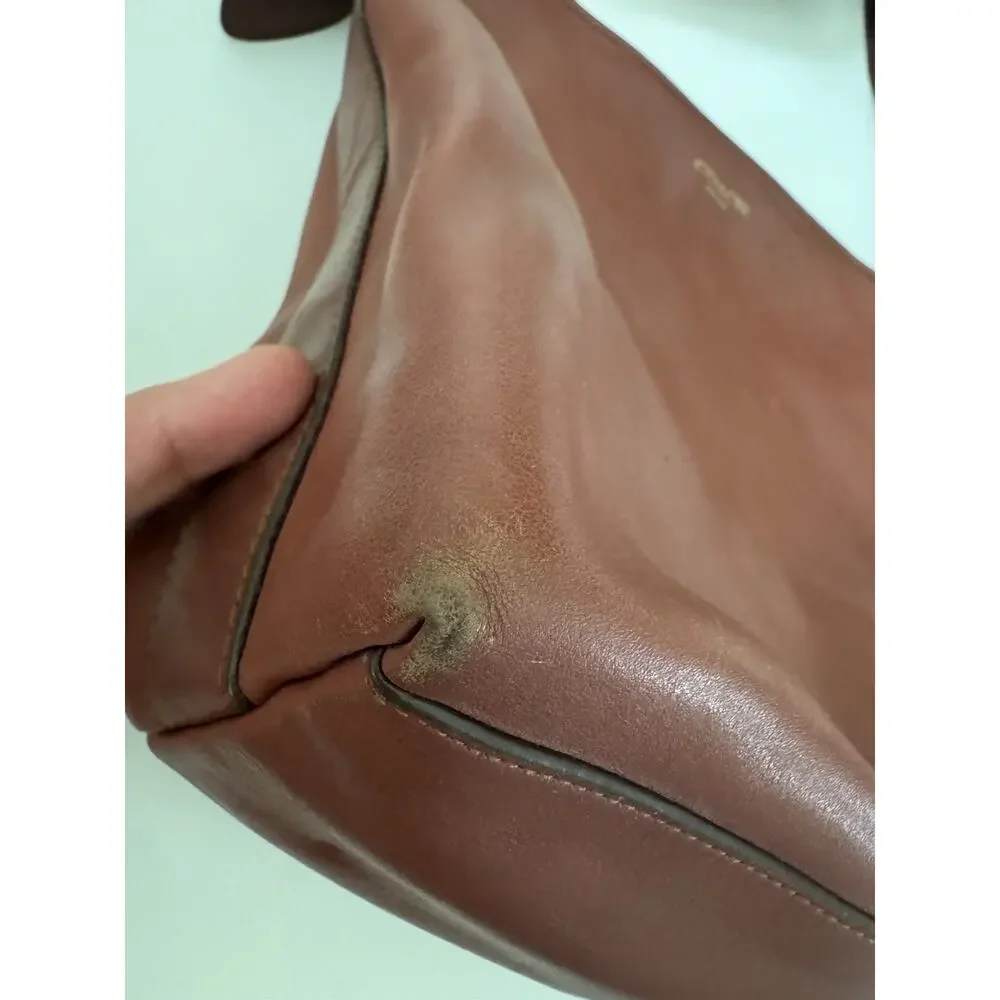 Coach Legacy Duffle Leather Shoulder Hobo Bag Brown Cognac Brass 19889 Large